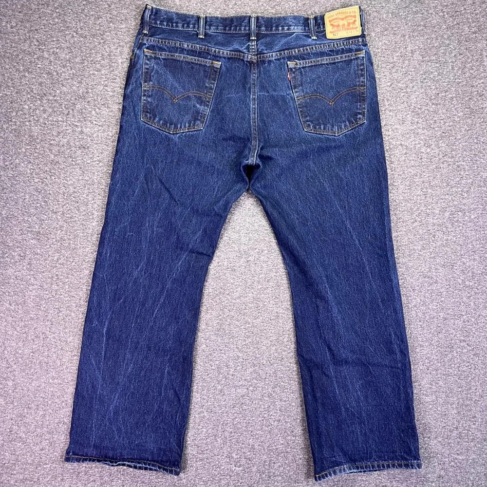 Levis 517 Jeans Mens 41x30 Dark‎ Indigo Bootcut Denim Western Workwear Cowboy